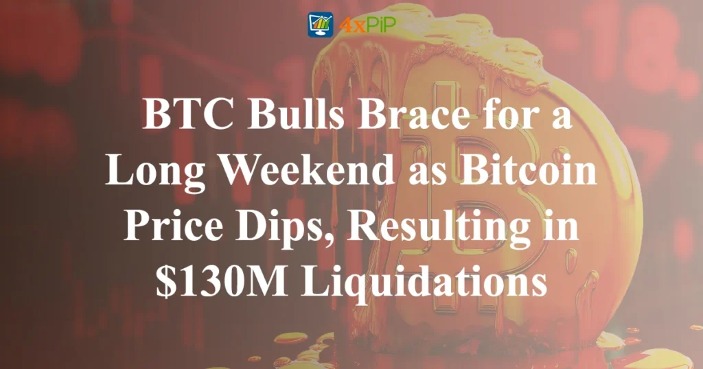 btc-bulls-brace-for-a-long-weekend-as-bitcoin-price-dips,-resulting-in-130m-liquidations