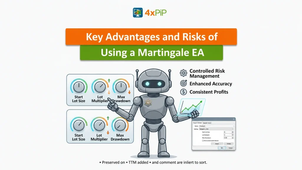 key advantages and risks of using a martingale ea